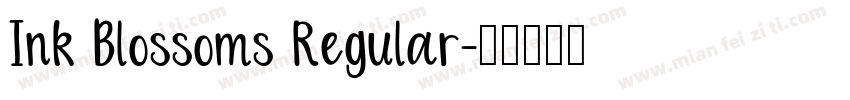 Ink Blossoms Regular字体转换